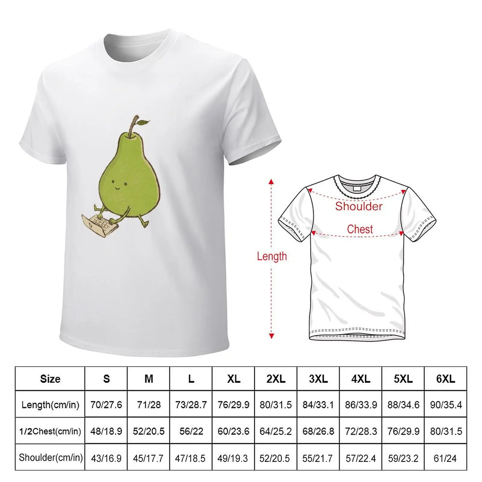 Pear Programming T-shirt cute clothes blacks graphics quick-drying black t shirts for men