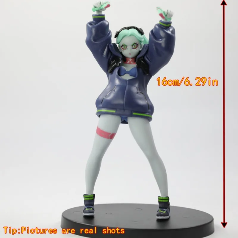 Nuevo Bandai Cyberpunk: figuras de Anime Edgerunners de 17cm, modelo de David Martinez Rebecca, adornos hechos a mano de escritorio, regalos de decoración