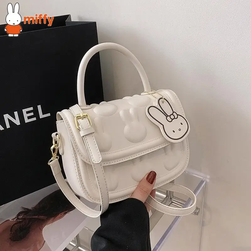 Kawaii Miffy Handmade Diy Bag Homemade Self Sewn Woven Material Bag Rabbit Shoulder Crossbody Bag Handbag Gift for Girlfriend