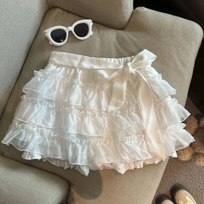 

New Girl 2026 Cake Skirt Bow Lace-up Skirt