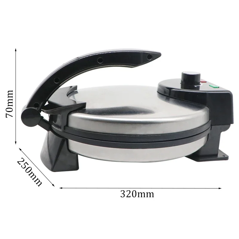 For 2000W Stainless Steel Automatic 12 Inch Rotary Scones Machinery Non-Stick Tortilla Rotary Machine With Temperature Control