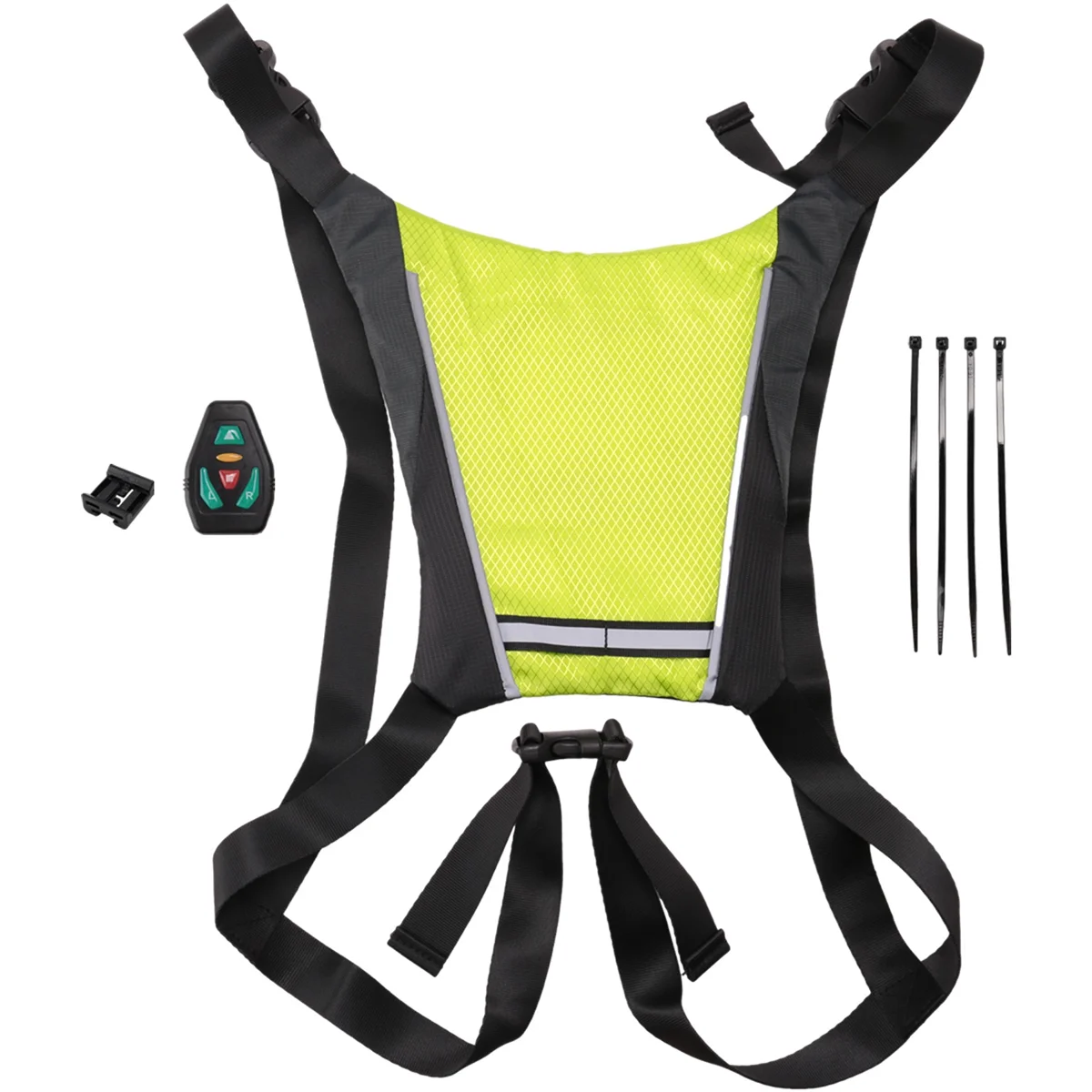 LED Bike Turn Signal Backpack,LED Bicycle Turn Signals Vest,Rechargeable Reflective Backpack with Direction Indicator