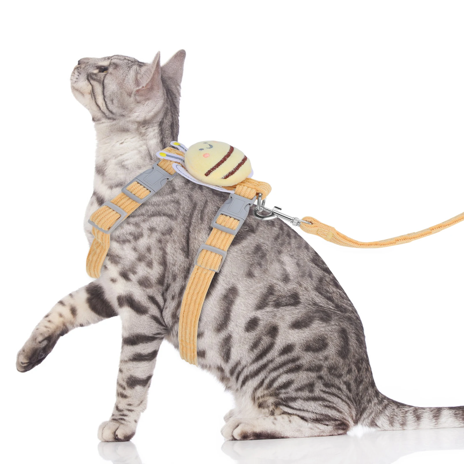 

1Set Convenient Cat Harness Vest Easy to Put on and Off for Small Dogs and Cats M Dog Walking Vest Harness Pet Dog Accessory