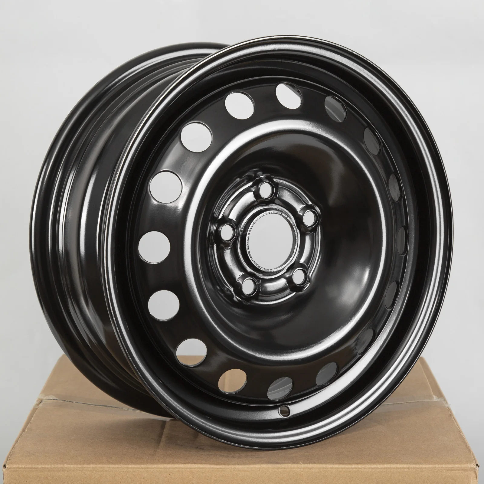 1 قطعة 15X6 بوصة محاور العجلات استبدال الحافات عجلات الصلب الأسود مناسبة لعجلات شيفروليه كروز 2016-2019