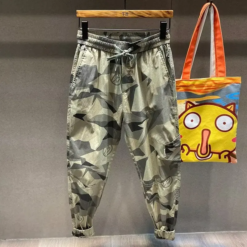 

Повседневные камуфляжные рабочие брюки для мужчин, летние износостойкие для грязи и ношения, свободные спортивные длинные брюки