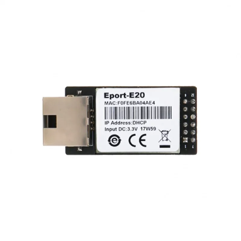NF Eport-E20 Network Server Port Free RTOS TTL Serial to Ethernet Embedded Module DHCP 3.3V TCP IP Telnet Wifi
