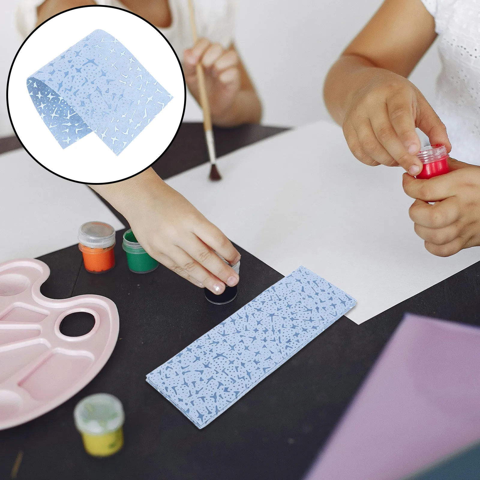 

Набор для рисования: 10 шт. палитр для ручной росписи, акриловых красок на водной основе, кистей, влагопроводящей бумаги и увлажняющей палитры