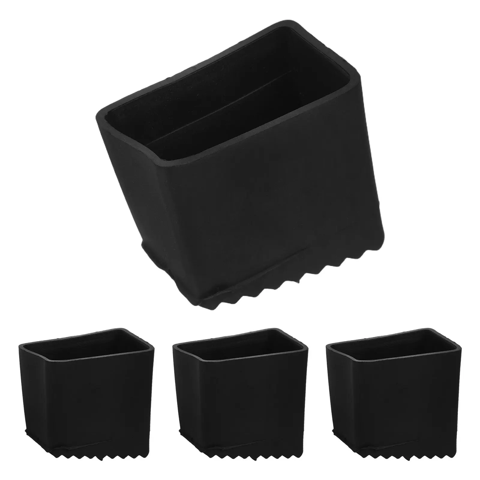 Ladder Rubber Feet Covers 4 Pack Anti Slip Stabilizer Pads Heavy Duty Wear Resistant Step Ladder Foot Caps