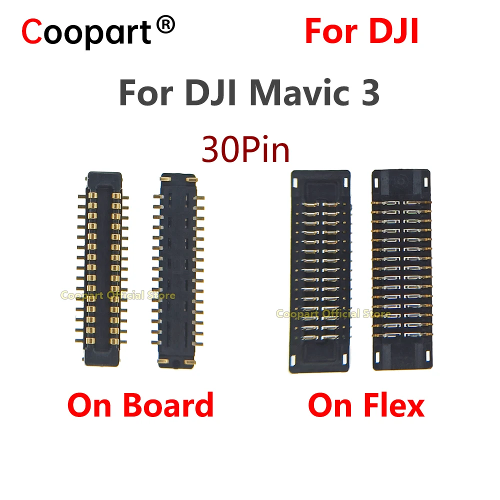 2Pcs 30Pin Flat Core Board Cable Connector Core Board PCB Connector Line Seat for DJI Mavic 3 Core Board Repair Part