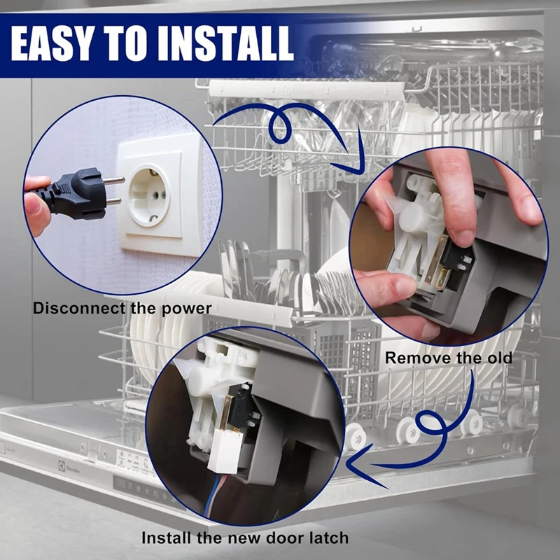 DW80F600UTS DW80J3020US Door Latch,DD81-02132A DD81-01629A Dishwasher Door Latch For Samsung Dishwasher Door Latch