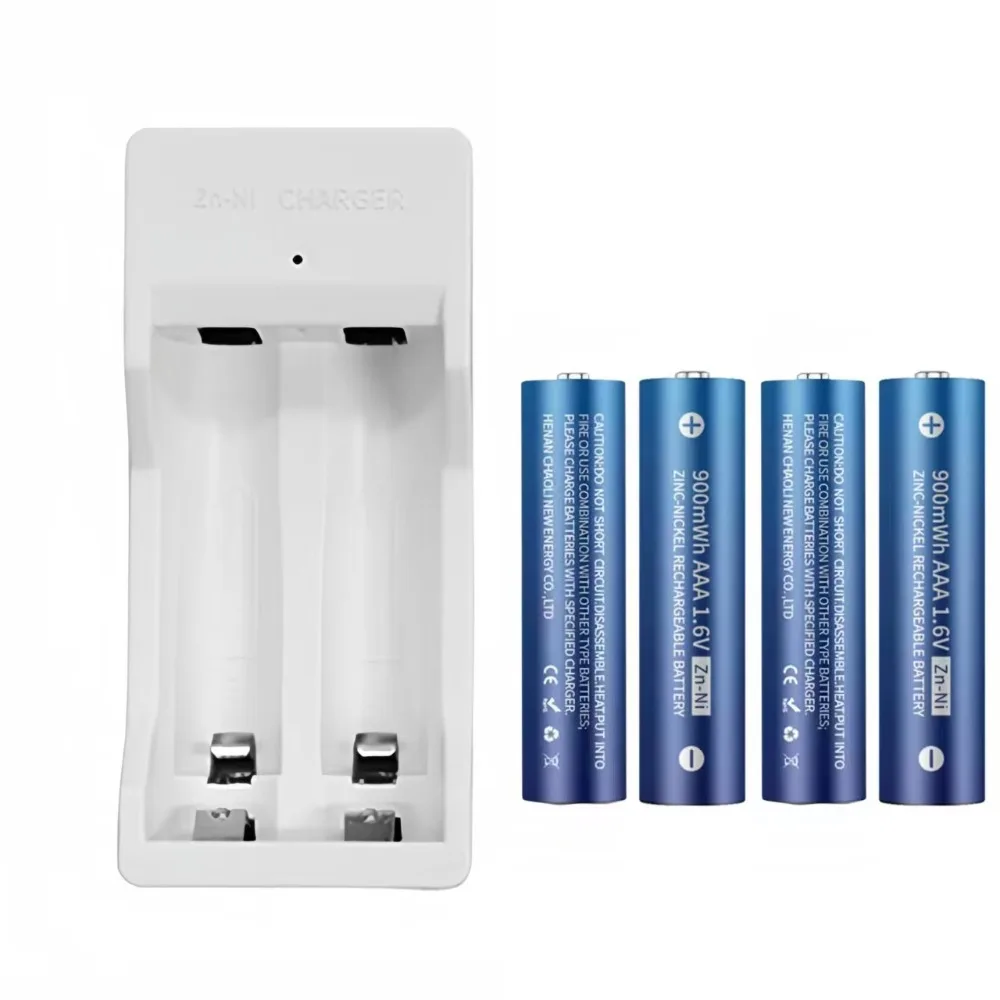 1.6V AAA NI-ZN Rechargeable Battery 900mWh Nickel Zinc Toy Battery Is Charged Through AAAA Smart Charger