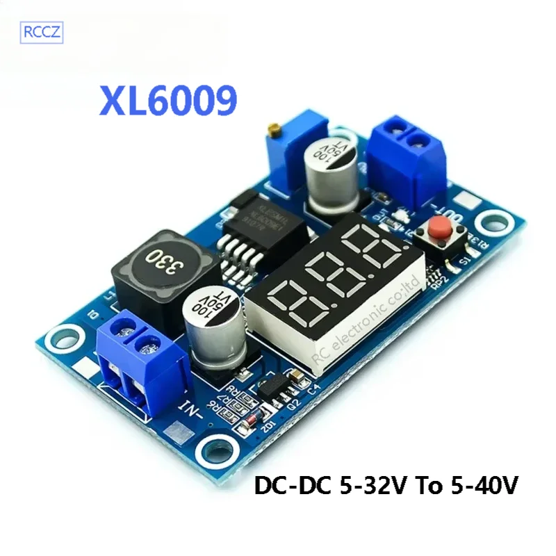 XL6009 15W 4A 5-32V To 5-50V DC-DC Power Supply Module Boost Converter Step Up Adjustable