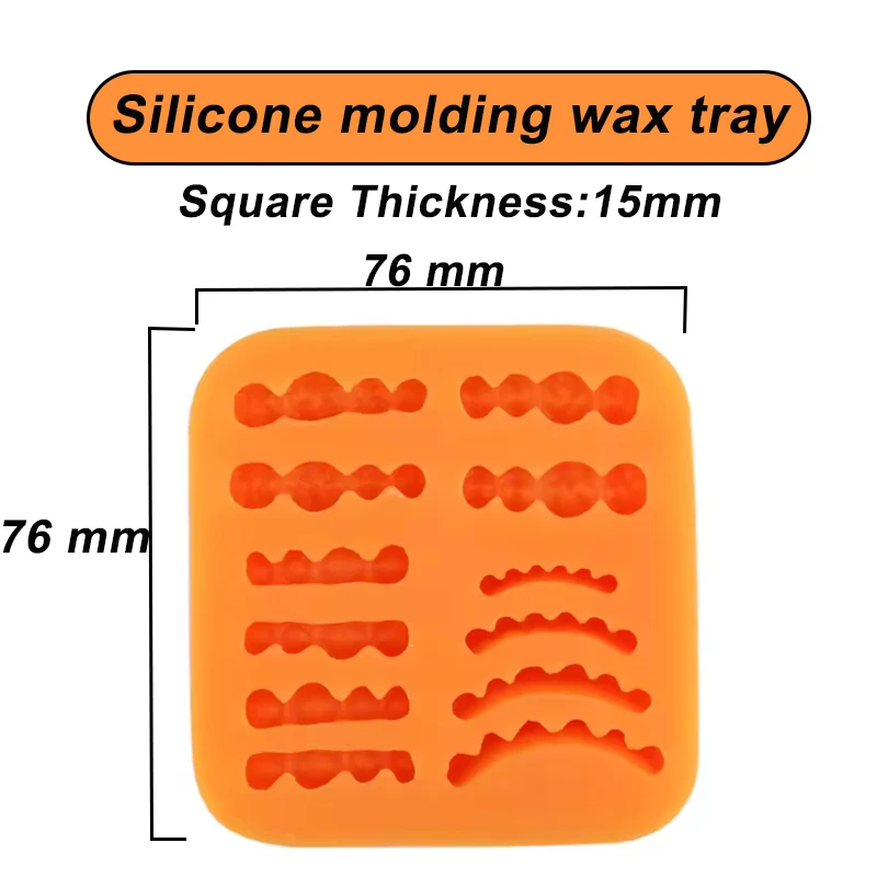 1Pcs Dental Silicone Wax Mold Inverted Mold Rubber Molding Wax Disc Denture Model Base Laboratory Use Dental Tools