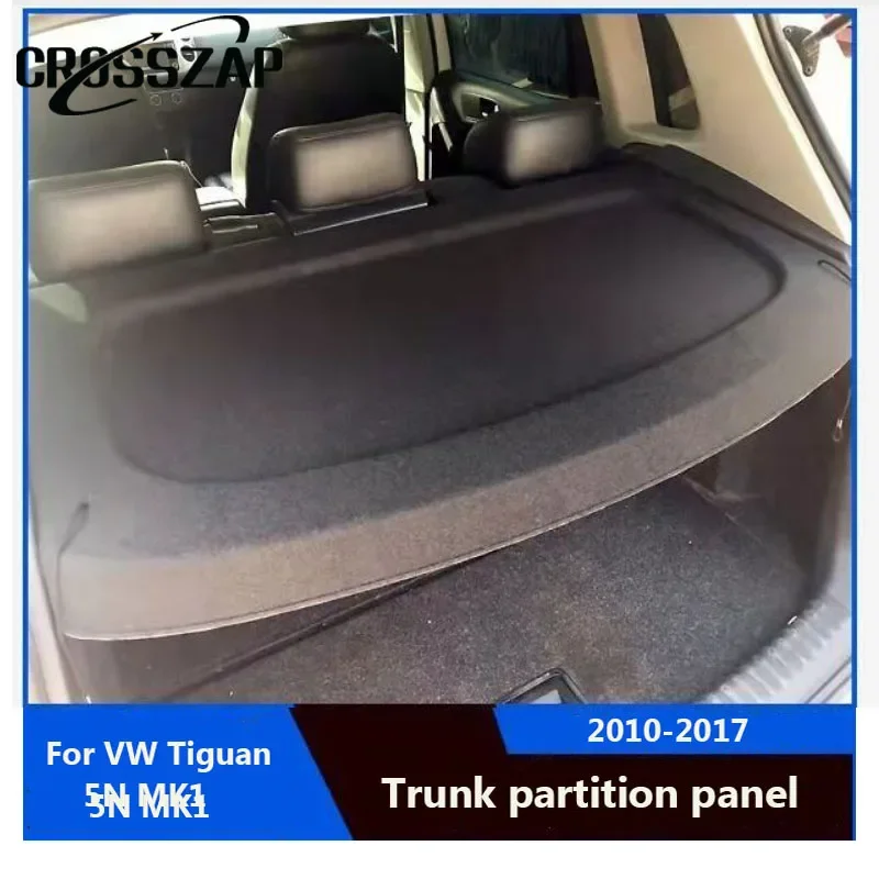 

CrossZap For VW Tiguan 5N MK1 2010-2017 5N0867769 Black NewRear Parcel Shelf Load Cover Trunk Partition Storage Board Baffle