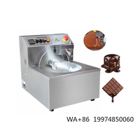 Chocolate Tempering Machine Small Automatic 5-15kg Mold Enrobing Coating Moulding Melting Machinery Chocolate Making Machine