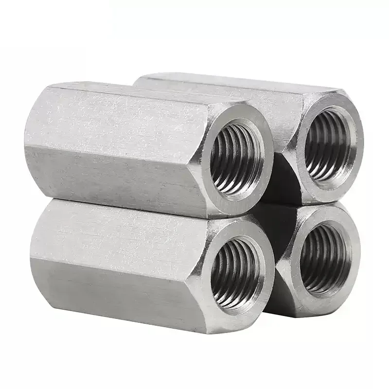 

1Pcs Left Hand Thread 304 Stainless Steel Hex Rod Coupling Nuts Standoff Spacer Long Hex Nut M14 M16 M18 M20 M22 M24