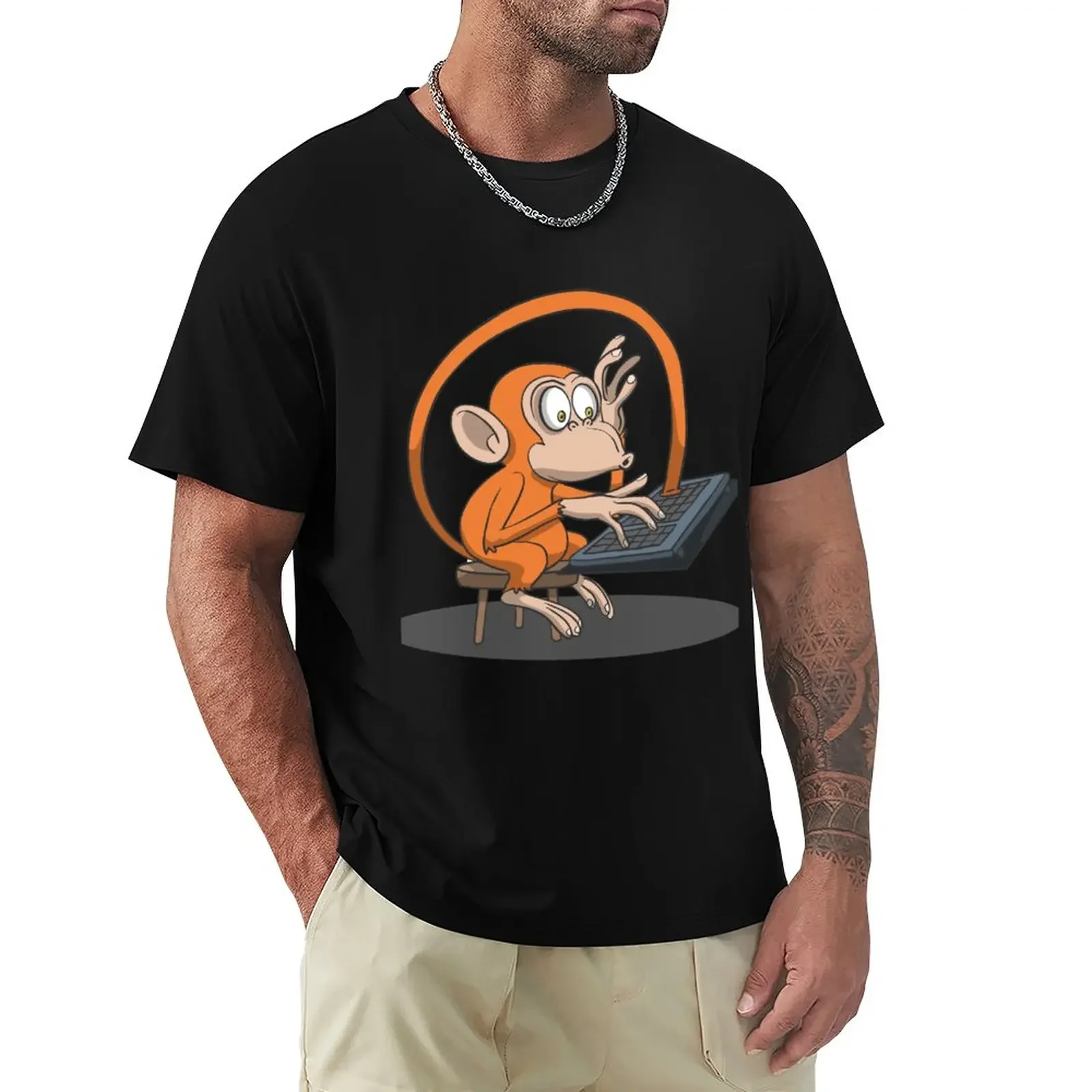 

Coding Monkey T-Shirt customs design your own anime clothes quick drying t shirts for men