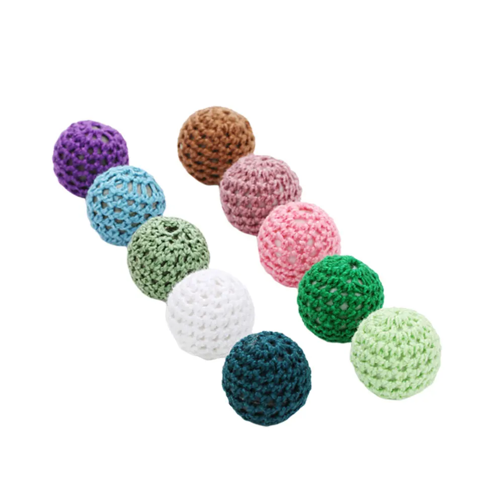 

10Pcs Mini Yarn Balls Knitting Wool Ball Accessories 22mm Acrylic Bead DIY Hairpin Brooch Hairband Earring for Women