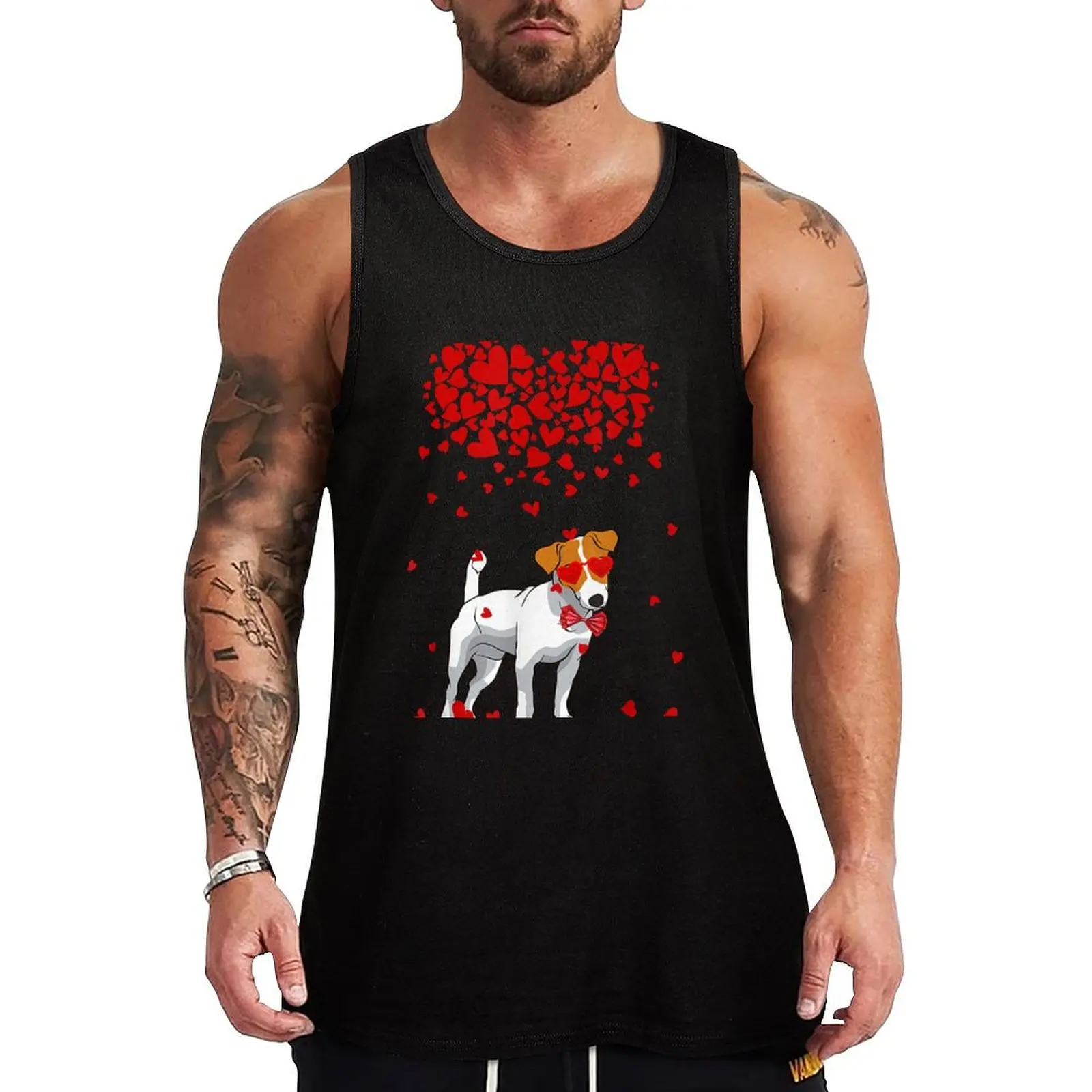 

Funny Jack Russell Terrier Outfit Dog Lover Valentine Gifts Tank Top Body man Vest male Working vest