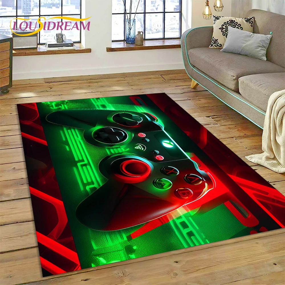 Retro GamePad Games Console Game Boy Cartoon Carpet Rug for Bedroom Living Room Home Sofa Decoration,kids Large Decor Floor Mat