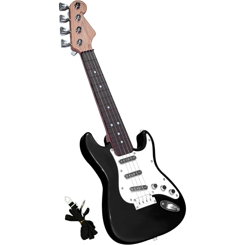 17In Guitar Toy For Kids,4 Strings Electric Guitar Musical Instruments For Children,Portable Electronic Instrument Toy