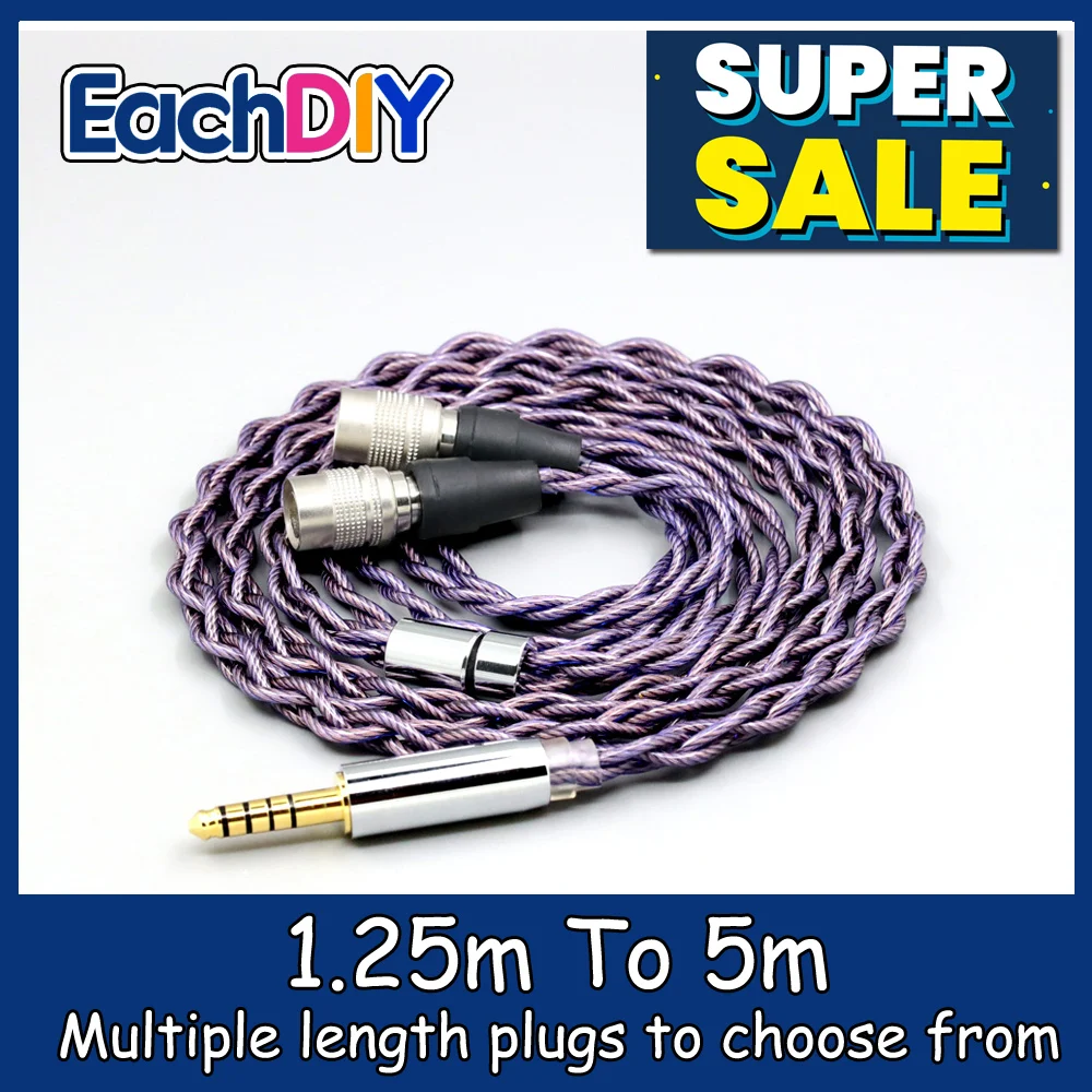Type2 1.8mm 140 cores Litz 7N OCC Headphone Earphone Cable For Dan Clark Audio DCA NOIRE 2 RT XO X AEON STEALTH E3 EXPA LN007878