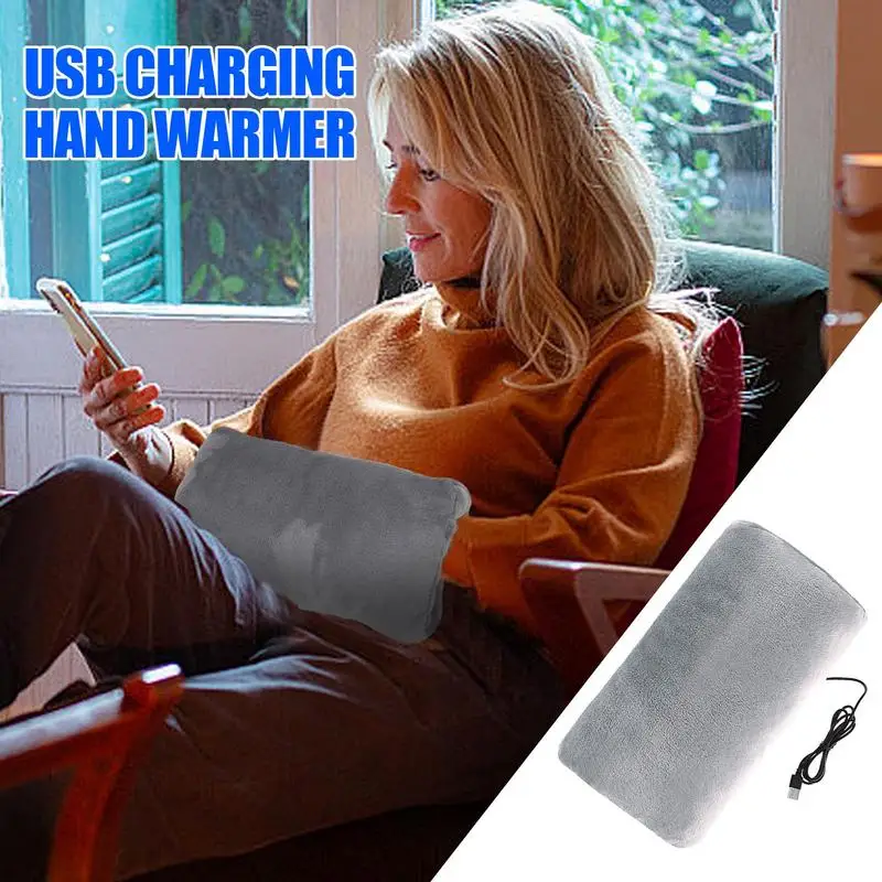 Heated Muff Hand Warmer USB Charging Electrical Hands Warmers With Buit-In Heating Pads For Menstrual Cramps Or Muscle Aches