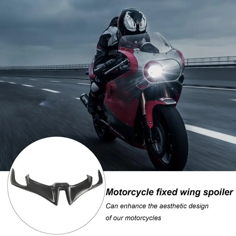 Motorcycle Spoilers Front Fairing Aerodynamic Winglets Fixed Wind Wing For Enhanced Stability Ideal Motorcycle Decoration & Car