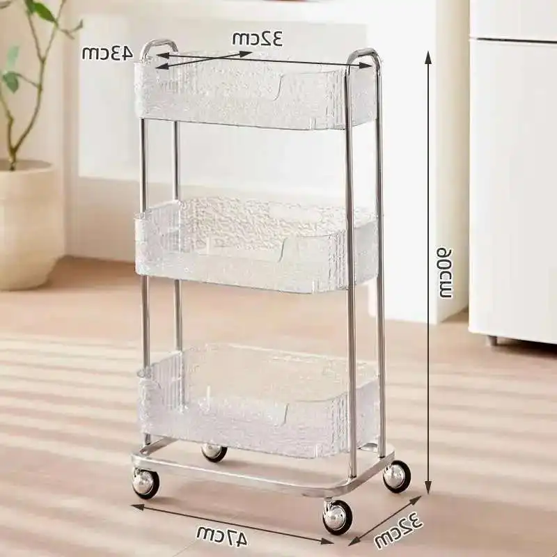 

Trolley Beauty Salon Cart Removable Storage Furniture Auxiliary Eyelash Organizer Wheels Hairdresser Rollers Trolly Mobile Tool