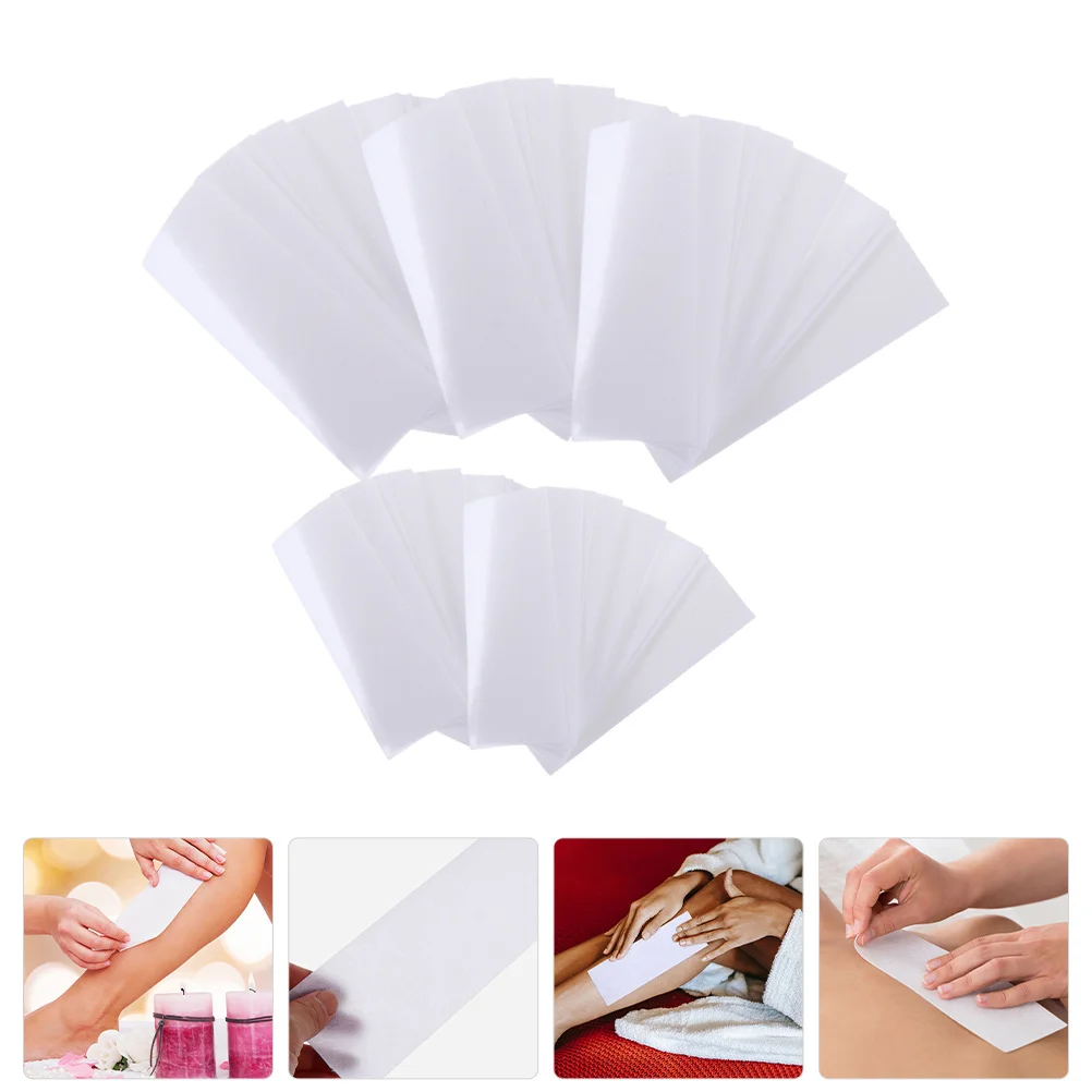 

5 Bags Wax Strips Non-Woven Fabric Facial Body Hair Removal Waxing Strips Smooth Clean Skin Effective Hair Remover