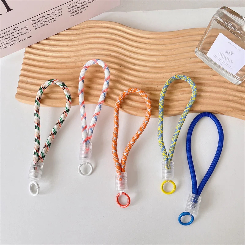 

Ремешок для мобильного телефона, подвесная цепочка, кольцевой шнур с накладным ремешком на запястье для чехла для мобильного телефона, веревочный брелок