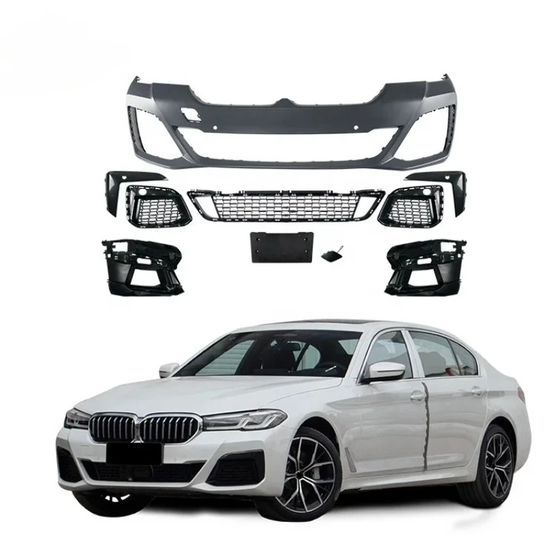 New PP 5S G30 LCI M- Tech Bodykit 2021 Year Car Bumpers Accessories for BMW Front Rear Bumper Side Skirt Sports Style Body Kit