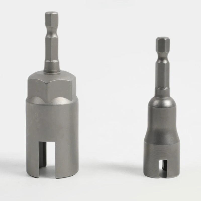 65mm 80mm Natürlicher Schlitz-Flügelmutter-Steckschlüssel mit Sechskantgriff für Elektroschrauber – Detail 2