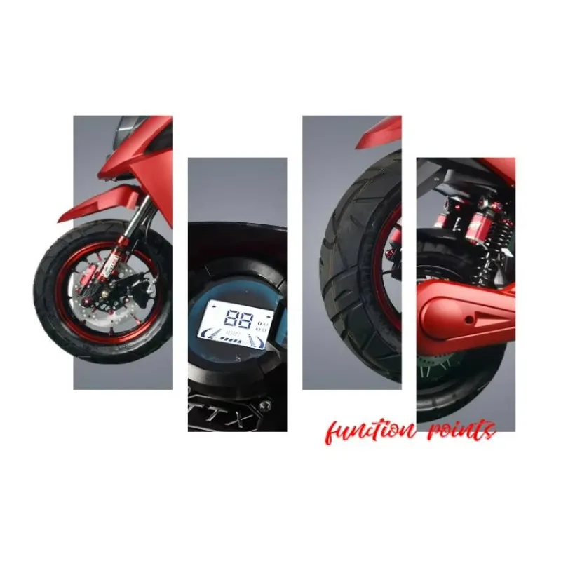 2025 Newest Lotkind High-Performance Electric Moped Scooter 48V Electric Motorcycle Comfortable Seat Adults Racing Speed 8000W M