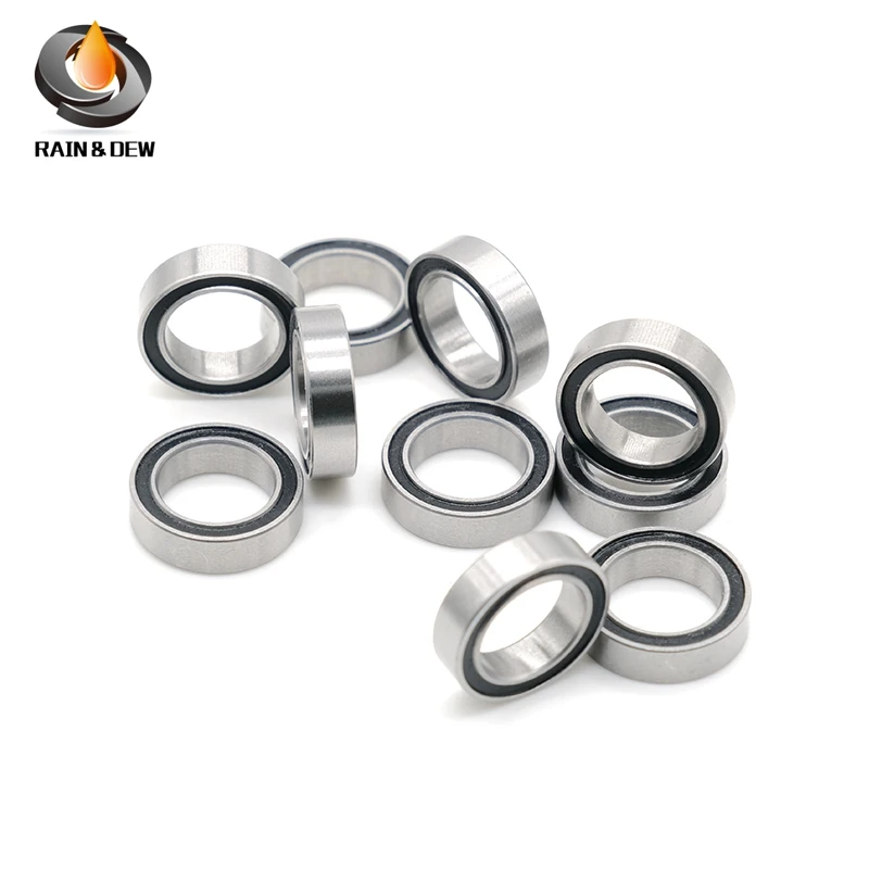 

6700RS 10*15*4 (mm) 10 Pieces Bearing ABEC-7 61700 6700 63700 Ball Bearings With Black Rubber Seal