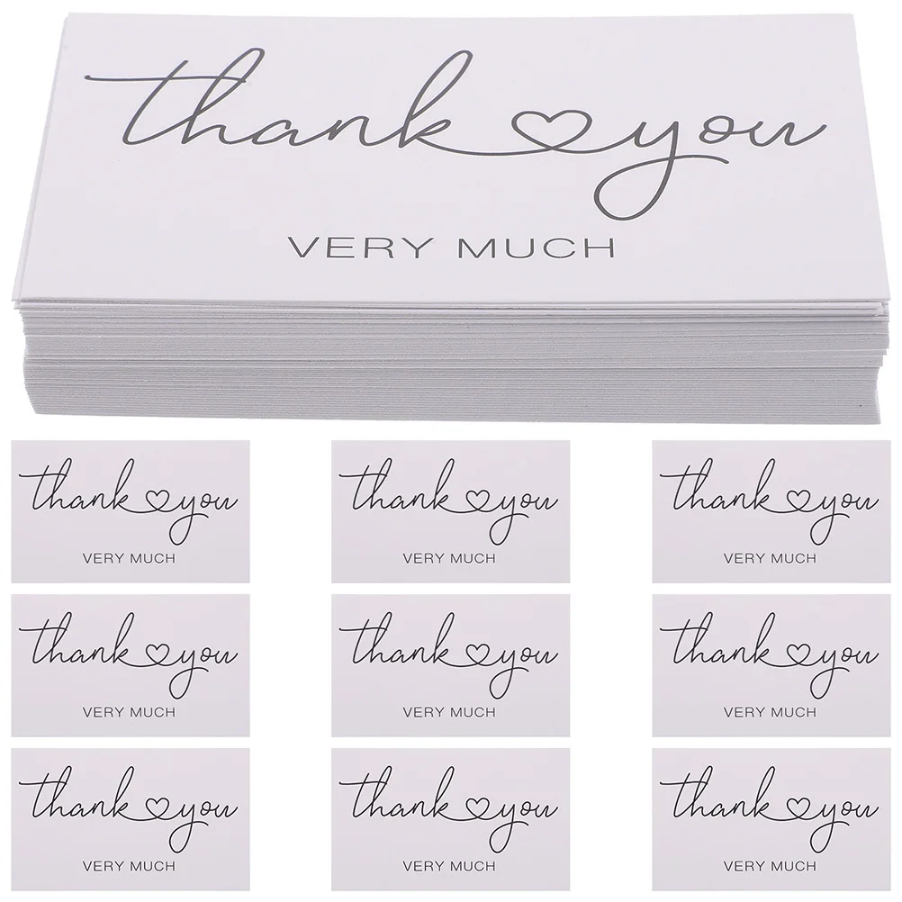 

100pcs Thank Small Business Cute Thank You Bulk Paper Thanks Thanks Gift Cards For Boutiques Gift Shopping Cards