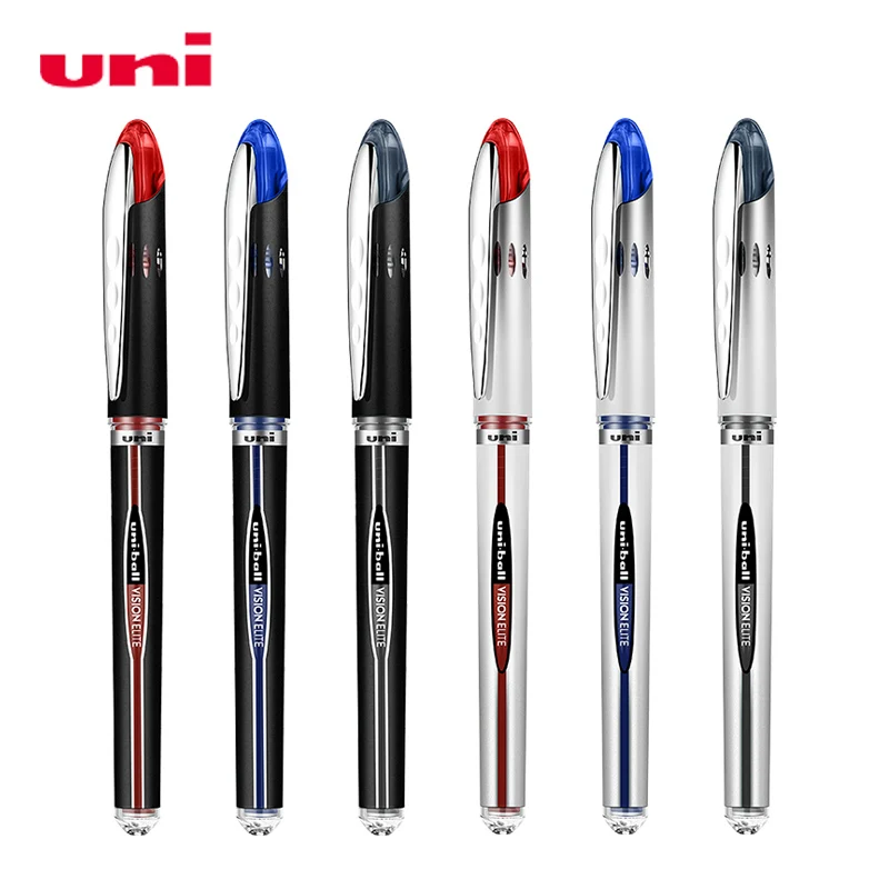 Japan UNI UB-200/205 Straight Liquid Gel Pen Large Capacity Student Exam Black Refill 0.5mm for School Office Supplies