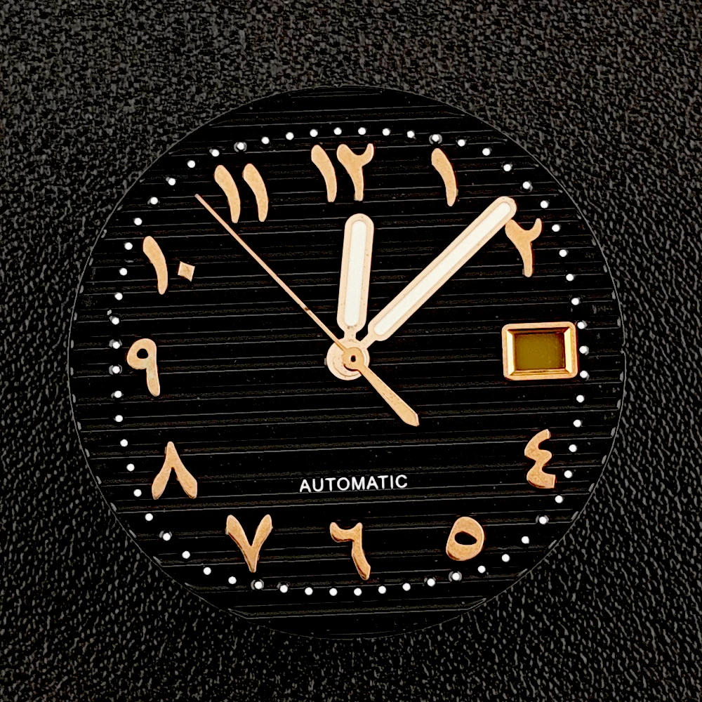 Nh35 dial logotipo personalizado relógio masculino sem mostrador luminoso adequado para acessórios de relógio de movimento nh35