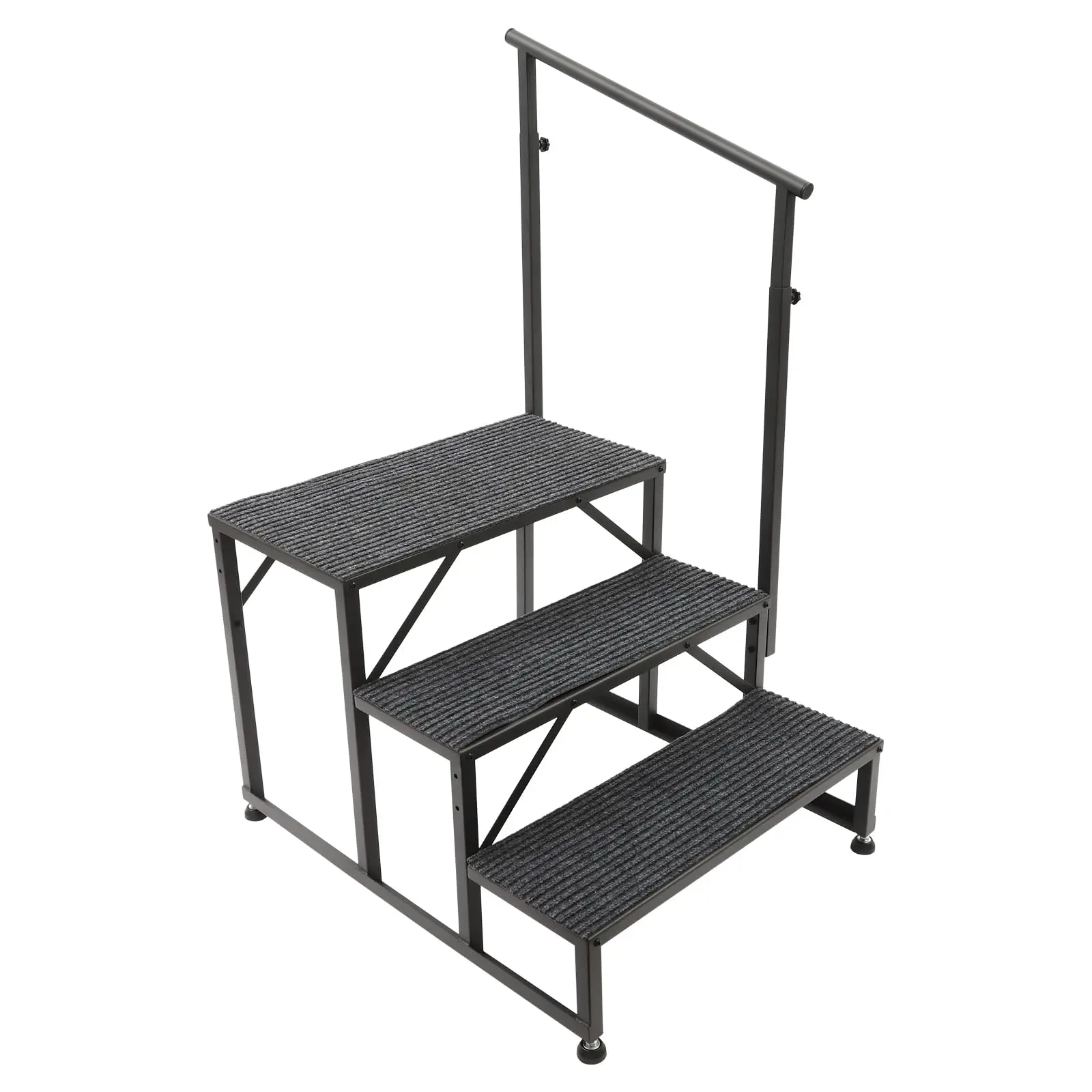 خطوات RV مع درابزين، 3 خطوات سلم حوض استحمام ساخن مع وسادة مضادة للانزلاق، خطوات سلالم محمولة لأحواض الاستحمام الساخنة، المعسكر، المحمول Ho #1