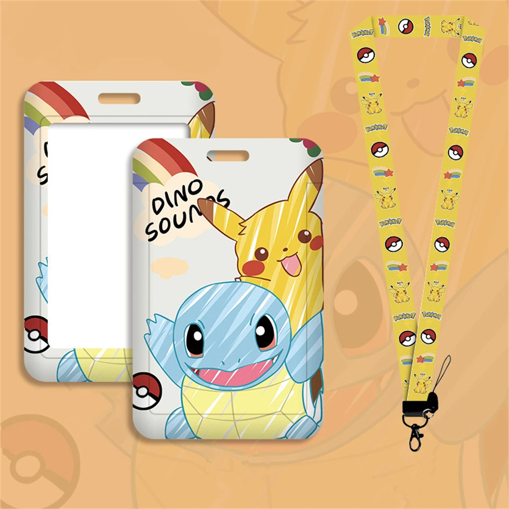 Anime Pokemon Lanyard for Key Neck Strap lanyard Card ID Badge Holder Squirtle Key Chain Key Holder Key Rings Accessories Gifts image 3