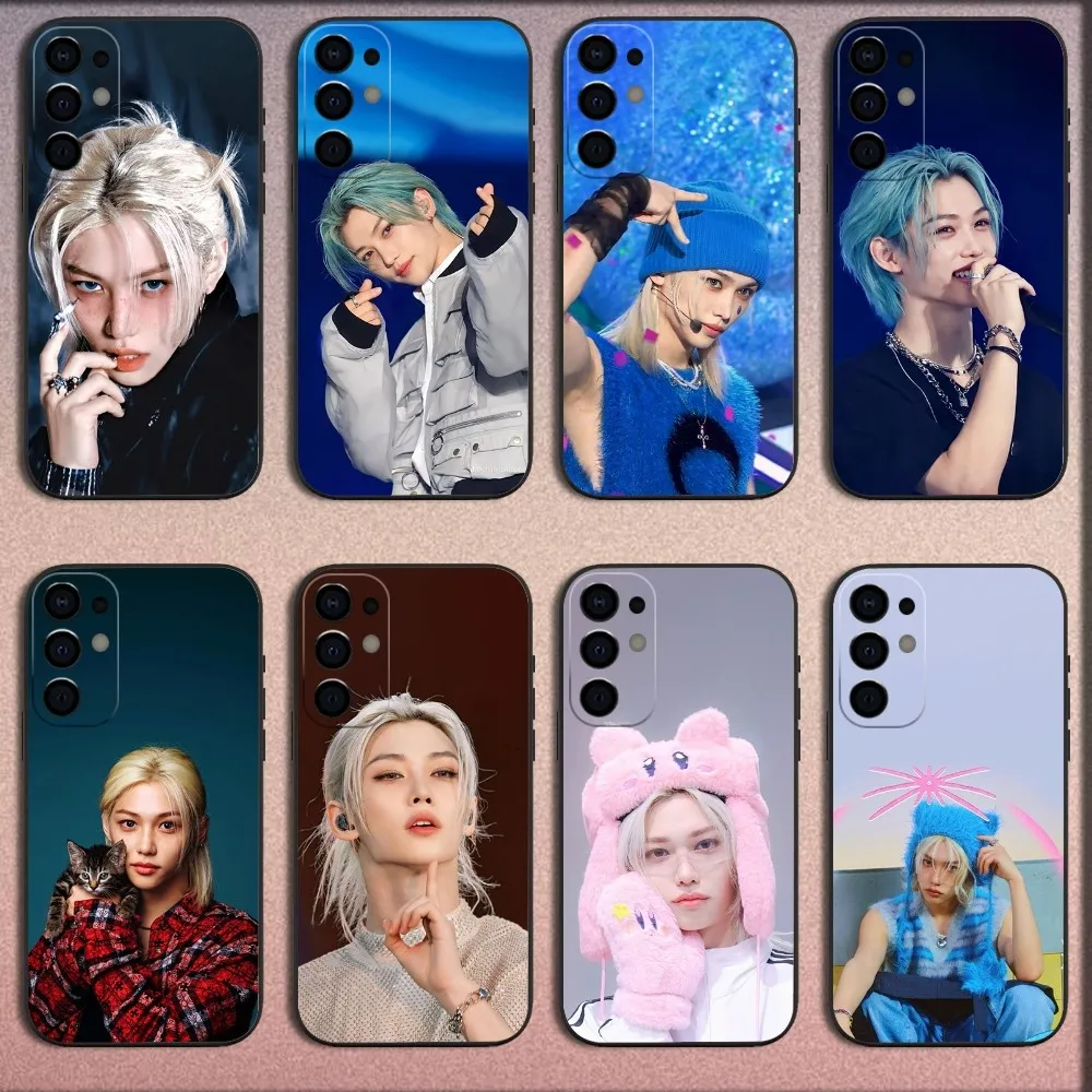 Singer BOY F-Felix L-Lee Phone Case For Samsung S25,S24,S21,S22,S23,S30,Ultra,S20,Plus,Fe,Lite,Note,10,9,5G Black Soft Cover