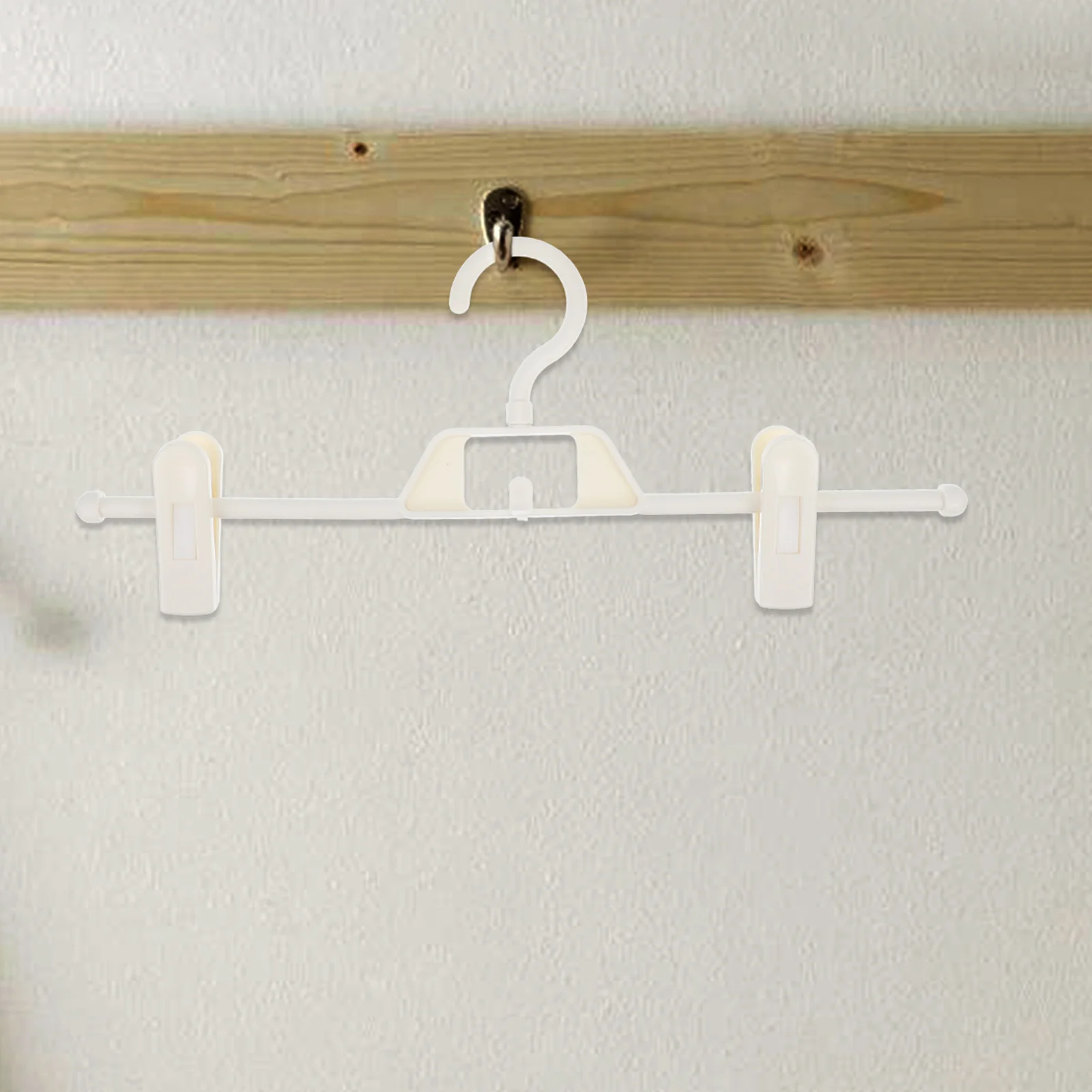 

5pcs Adjustable Pants Hanger Telescopic Clothes Clip Anti Slip Drying Rack Sturdy Plastic Clips For Skirts Underwear