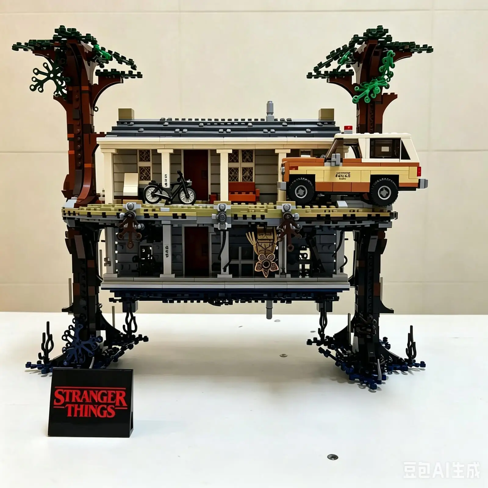 Hot Toys 2026 Beliebtes 2499-teiliges Puzzle-Modell aus dem Film 'Stranger Things: The Upside Down' als Dekoration und Geburtstagsgeschenk