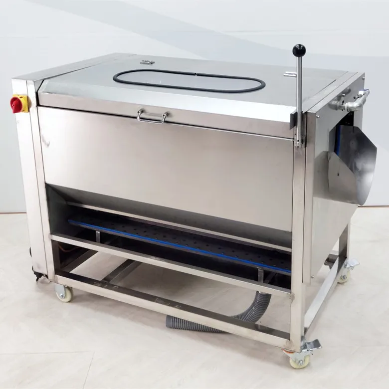 

Brush Roller Vegetable Washing Peeling Machine/ 10-12kg/Batch Potato Carrot Washing Cleaning Peeling Equipment