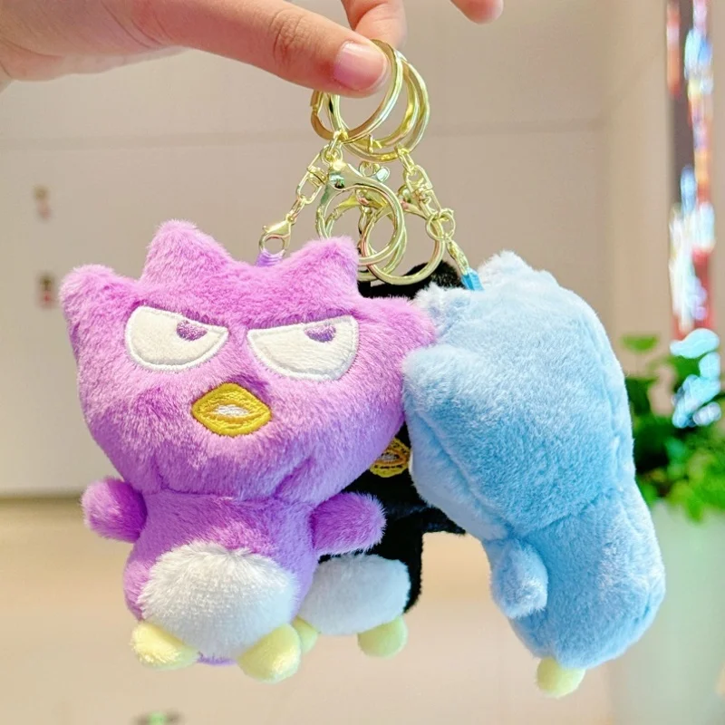 Porte-clés en peluche pingouin en colère, Animal en peluche, poupée suspendue, jouet en peluche doux pour garçons et filles, sac à dos, accessoires de bagages