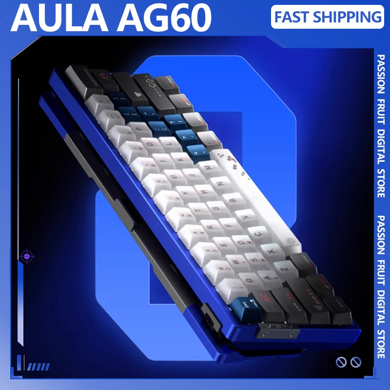 

AULA AG60 Magnetic Switch Mechanical Keyboard Wired All Aluminum RGB E-sports Dedicated Fearless FPS Custome Gaming Keyboard