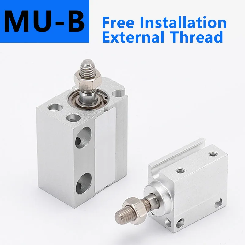 MU Miniature Free Installation Cylinder MU6/8/10/12/20 * 10X15X20X25X30X35-B