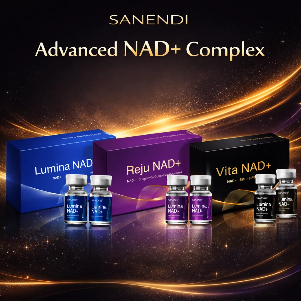 5 In 1 NAD+ Blue Copper Peptide Serum Hyaluronic Acid  Vita Essence Smoothing Hyadration Der.pen Kit Liquid Korean Skin Care Set view 3