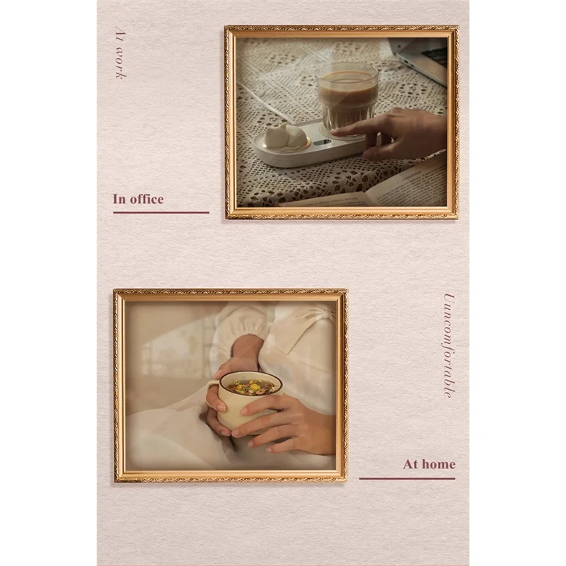 ABGI-Cup سخان كهربائي 3 تروس درجة الحرارة القدح دفئا القهوة الحليب تسخين المياه كوستر حصيرة ضوء الليل