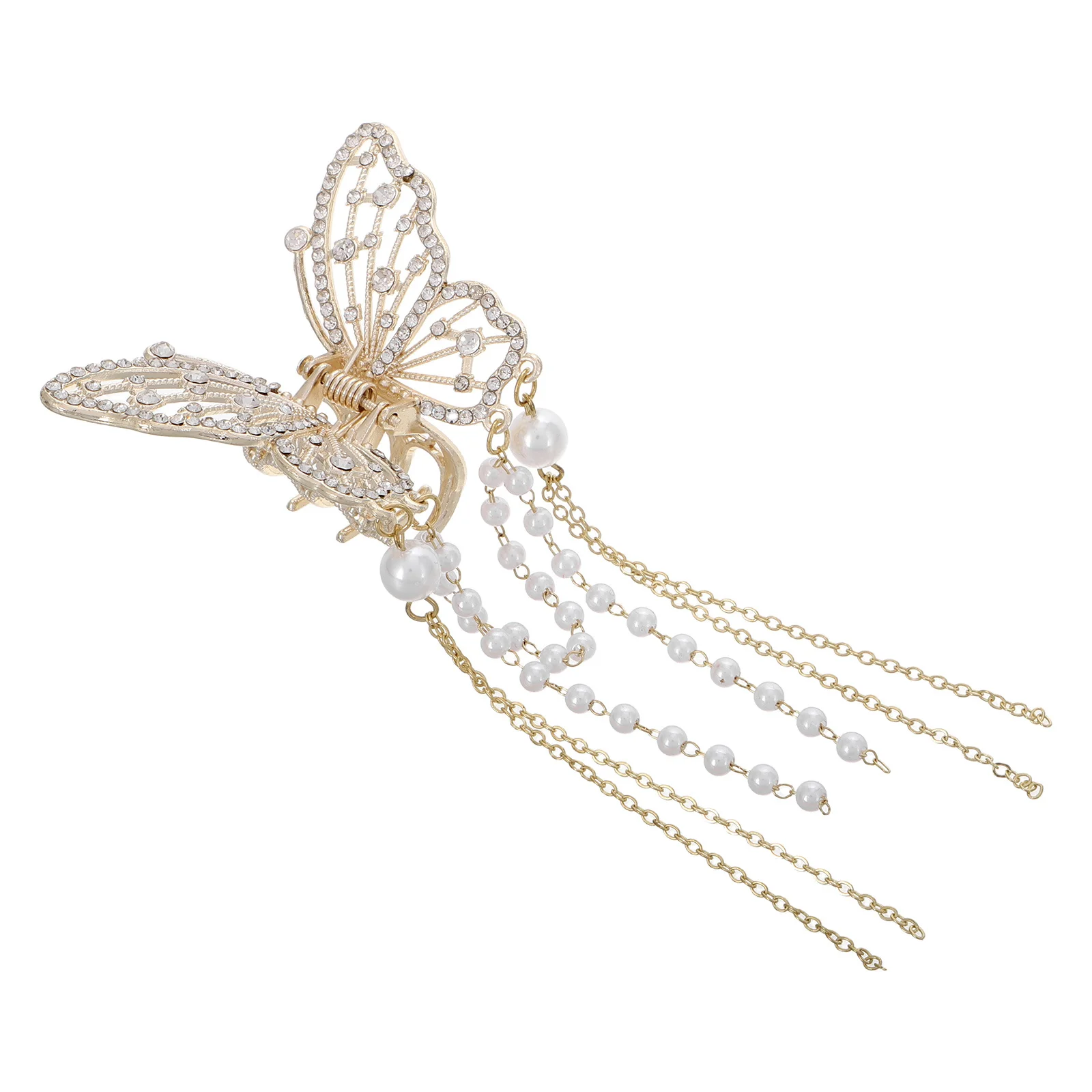 

Sophisticated Metal Butterfly Hair Clips Tassel Pendant for Women Durable Craftsmanship Fashion Essential Accessory